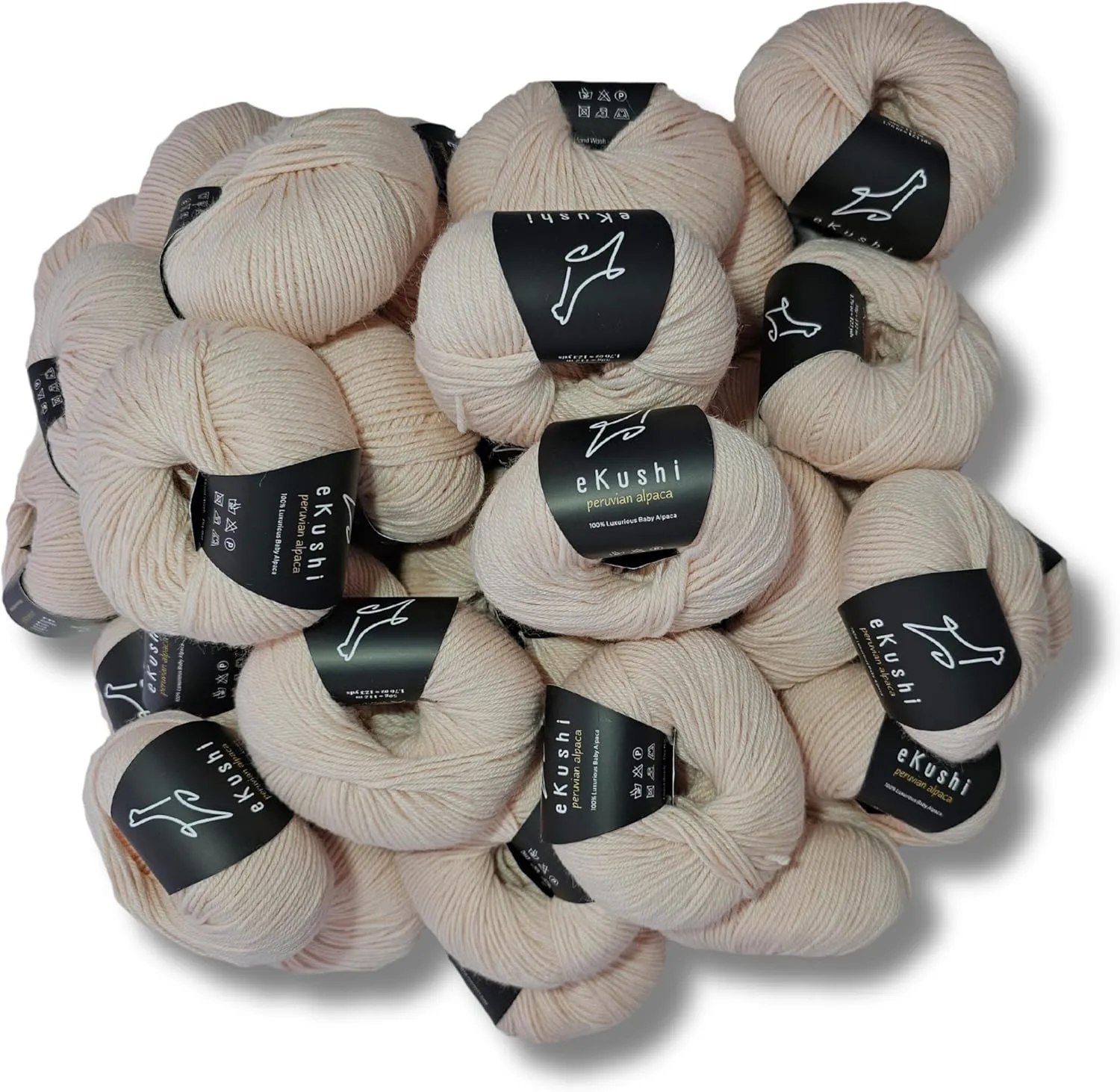 100% Baby Alpaca Yarn for Knitting & Crocheting - Set of 2 Skeins of Premium Yarn DK - Lightweight, Hypoallergenic & Thermal Peru Made - Ideal for Delicate Projects (Baby Pink - RE095)