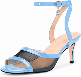 100FIXEO Women's High Heel Sandals - Fashionable Silver Open-Toe Summer Shoes for Weddings, Parties, Office & Evening Events