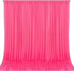 10 x 7 Feet Fluorescent Pink Backdrop Curtain for Partie, Background Curtains for Photoshoot, Birthday, Wedding, Halloween, Thanksgiving, Christmas Day, New Year Party Decorations 5Ft x 7Ft, 2 Panels