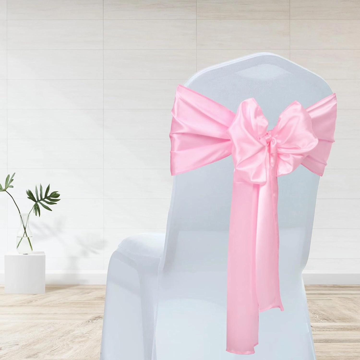 12 Pack Baby Pink Satin Table Runner 12 x 108 Inches Long | Bright, Smooth and Silky Table Decor for Birthday Party Wedding Banquet Decorations - Baby Pink