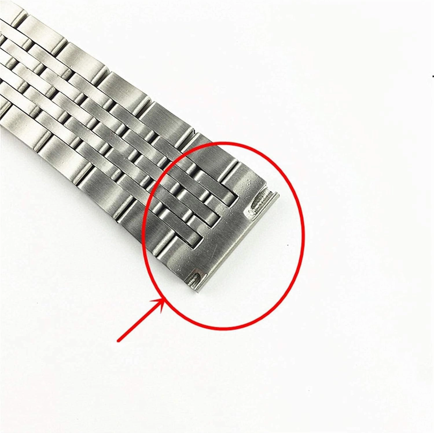 17 18 19 21 20mm 22mm Stainless Steel Watch Strap Men Women Solid Metal Quick Release Butterfly Buckle Wrist Band Bracelet Belt