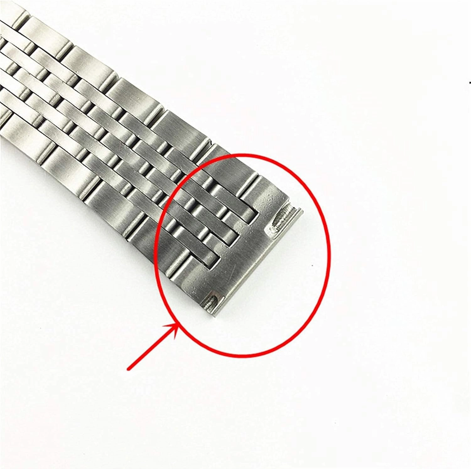 17 18 19 21 20mm 22mm Stainless Steel Watch Strap Men Women Solid Metal Quick Release Butterfly Buckle Wrist Band Bracelet Belt