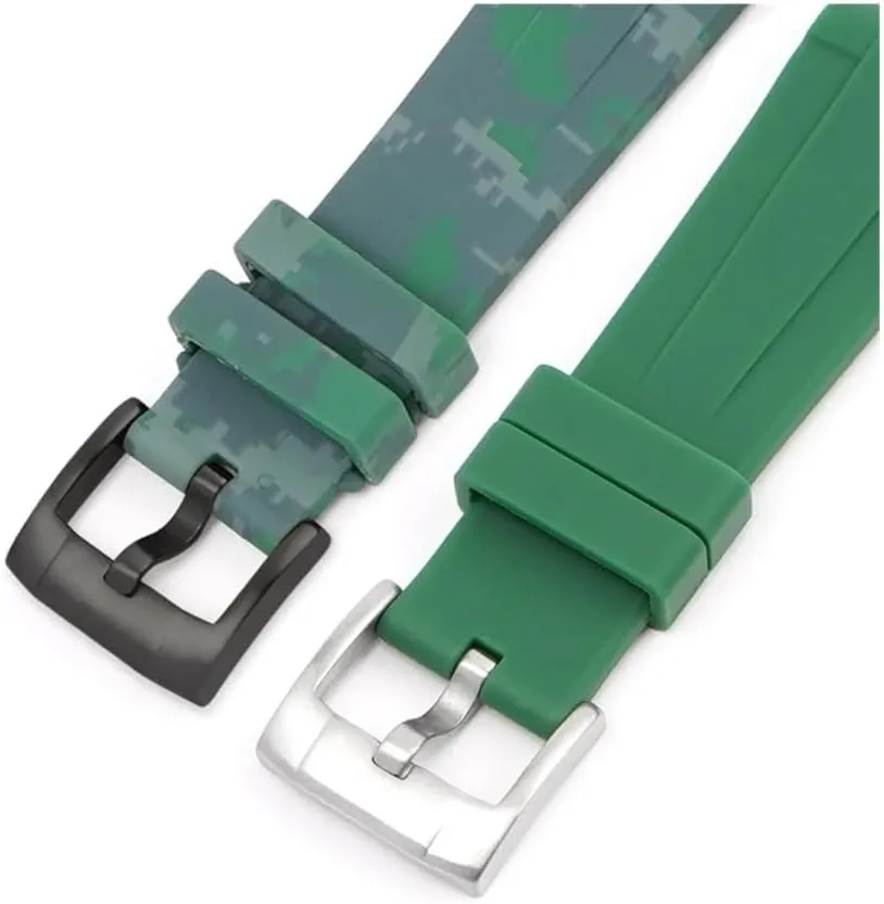 18mm 20mm 22mm 24mm 304 Stainless Steel Watch Buckle Metal Brushes Watchband Strap Clasp Replacement Accessories with Tool