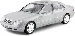 1998 Mercedes-Benz S600 with Sunroof Silver Metallic 1/18 Diecast Model Car by Norev 183810 (NV183810)