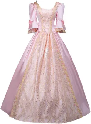 2024 Princess Dress Sleeve Womens Gothic Retro Dress Vintage Half Court Women's Dress Loose Casual Dresses Women