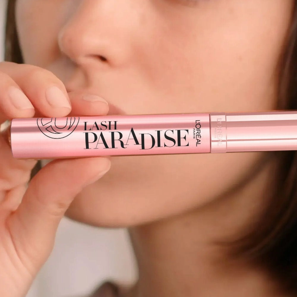 3pk SET L'Oreal Lash Paradise Mascara Intense Black, Color Riche Satin Lipstick 520 and Shadow 17 Don't Stop Me