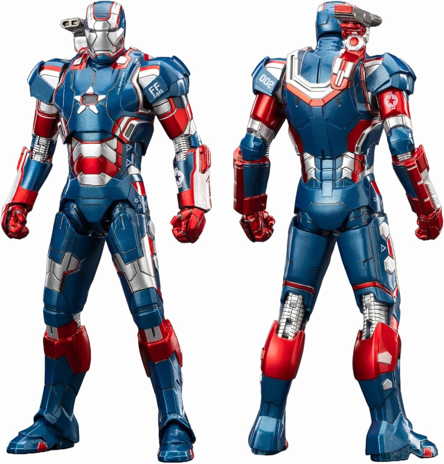 7 inch Ironpatriot Action Figure-All Joints Movable Exquisite Painting with Lots of Accessories Collectable Ironman Toy(1/10 Scale)