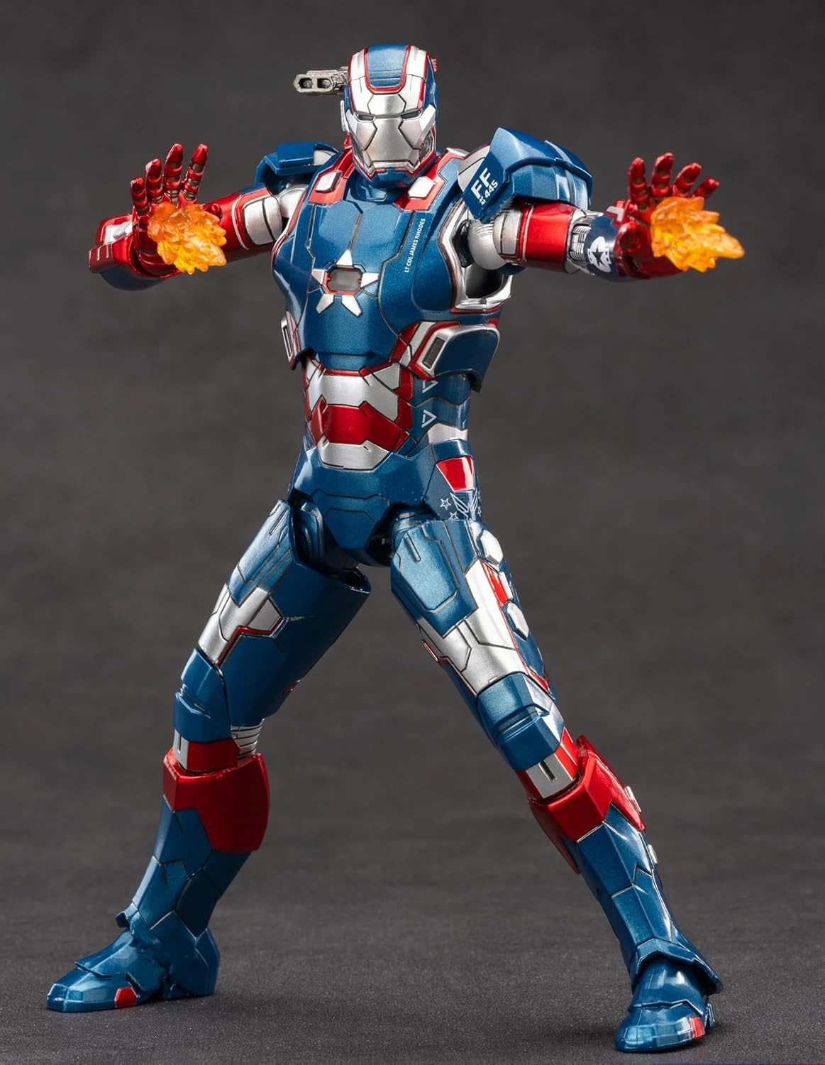 7 inch Ironpatriot Action Figure-All Joints Movable Exquisite Painting with Lots of Accessories Collectable Ironman Toy(1/10 Scale)
