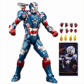 7 inch Ironpatriot Action Figure-All Joints Movable Exquisite Painting with Lots of Accessories Collectable Ironman Toy(1/10 Scale)