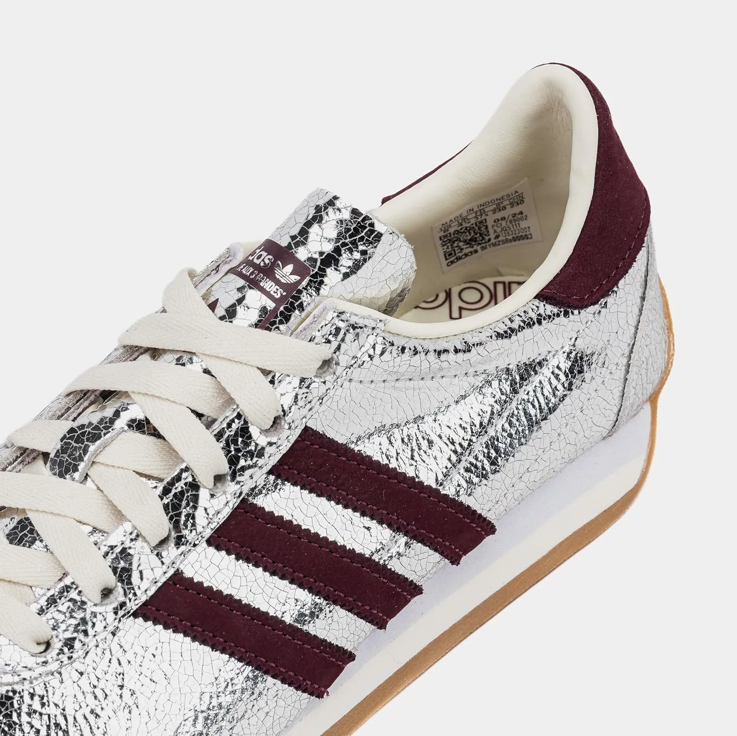 adidas Country OG Womens Lifestyle Shoes (Silver/White)