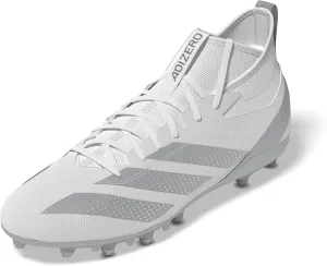 adidas Men's Adizero Impact.2 American Football Sneaker, White/Silver Metallic/White, 7