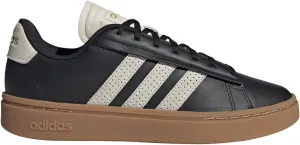 adidas mens Grand Court Alpha Tennis Sneakers, Core Black-alumina-gold Metallic, 12