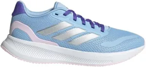 adidas Runfalcon 3.0 Shoes (Big Kid) Sneaker, Blue/Silver Metallic/Clear Pink, 5.5 US Unisex