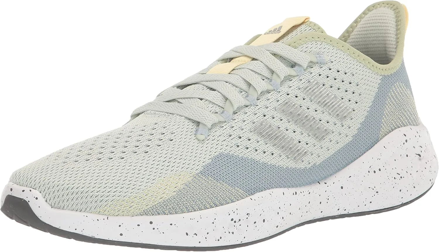 adidas Women's Fluidflow 2.0 Running Shoe, Linen Green/Silver Metallic/Magic Grey, 8