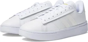 adidas Women's Grand Court Alpha Sneaker, White/White/Gold Metallic, 9.5
