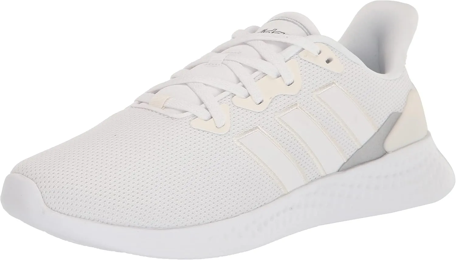 adidas Women's Puremotion Running Shoe, White/Chalk White/Silver Metallic, 11