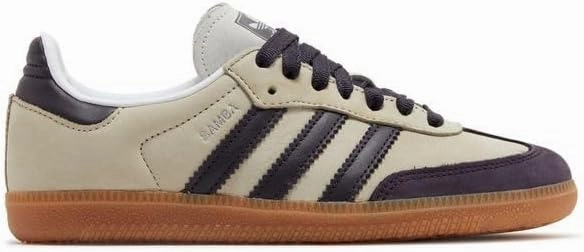 Adidas IE5835 Samba Womens Putty Grey/Aurora Black/Silver Metallic Women's 5, IE5835