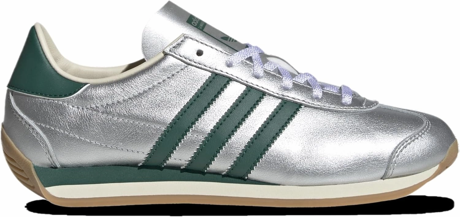 Adidas Originals Country Casual - Women's (IE8412, Silver Metallic/Collegiate Green/Cream White)