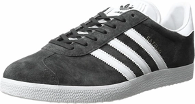 adidas Originals Gazelle Foundation Dark Grey Heather Solid Grey/White/Gold Metallic 11