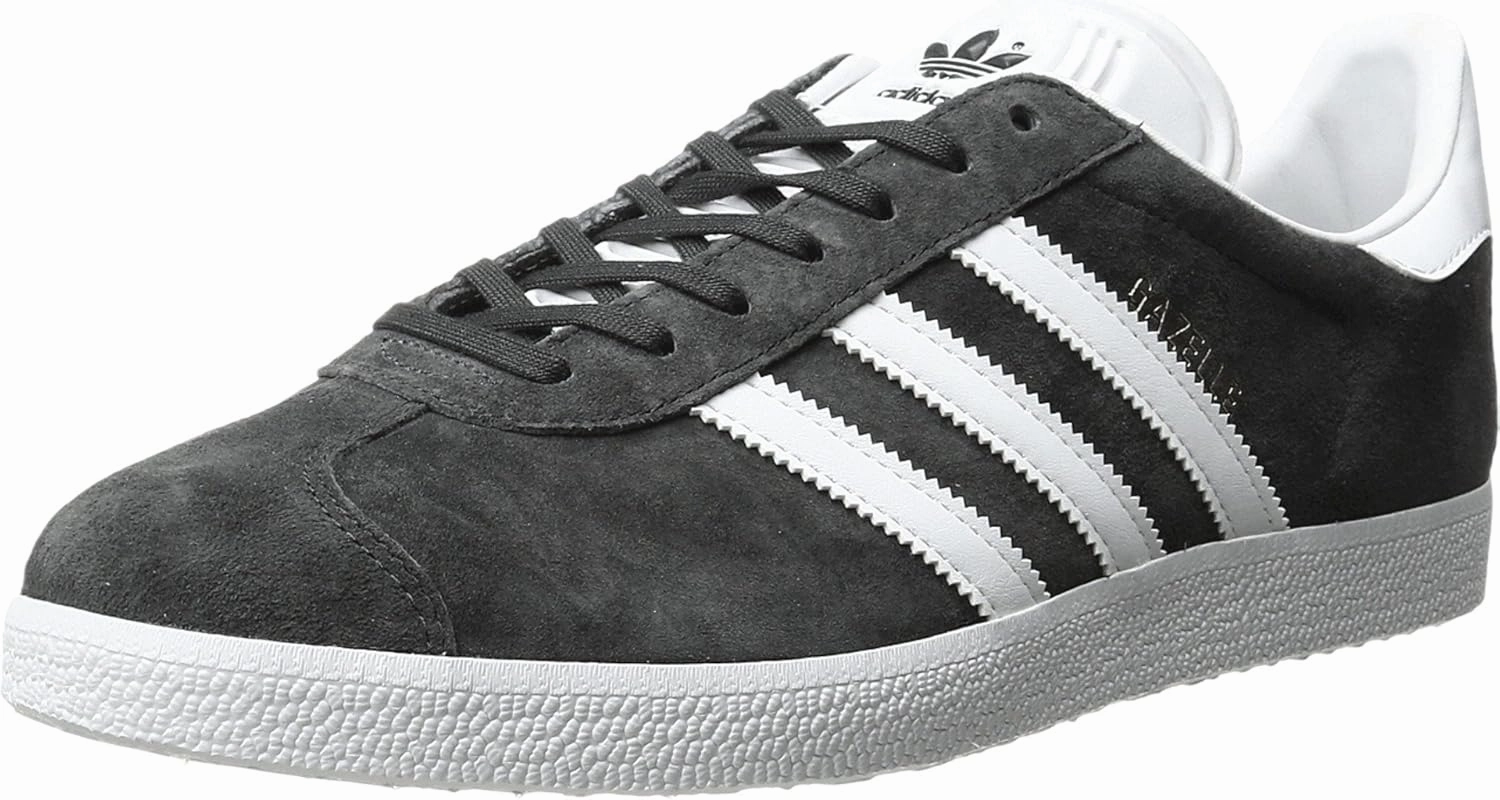adidas Originals Gazelle Foundation Dark Grey Heather Solid Grey/White/Gold Metallic 11