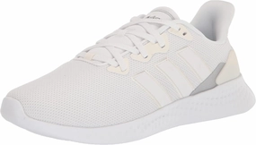 adidas Women's Puremotion Running Shoe, White/Chalk White/Silver Metallic, 11