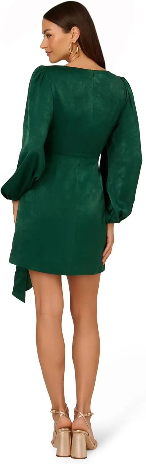 Adrianna Papell Women's Short Satin Dress