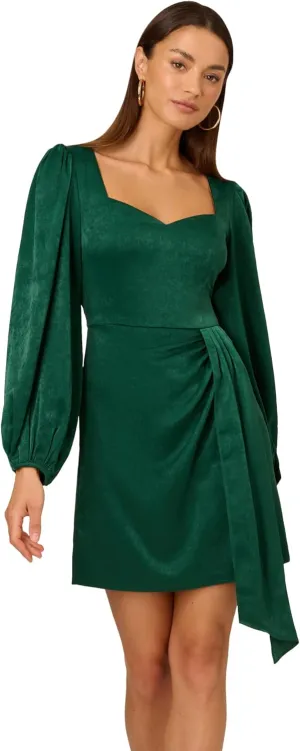 Adrianna Papell Women's Short Satin Dress