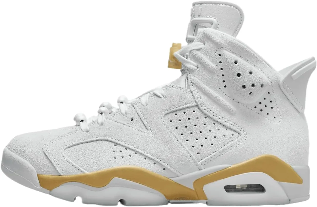 Air Jordan 6 Retro Pearl Women's Shoe (DQ4914-074, Pure Platinum/Metallic Gold/Coconut Milk) Size 5.5