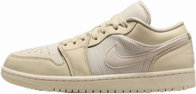 Air Jordan 1 Low SE Women's Shoes (FQ1925-100, Muslin/Sail/Coconut Milk/Legend Pink) Size 11.5