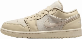 Air Jordan 1 Low SE Women's Shoes (FQ1925-100, Muslin/Sail/Coconut Milk/Legend Pink) Size 6.5