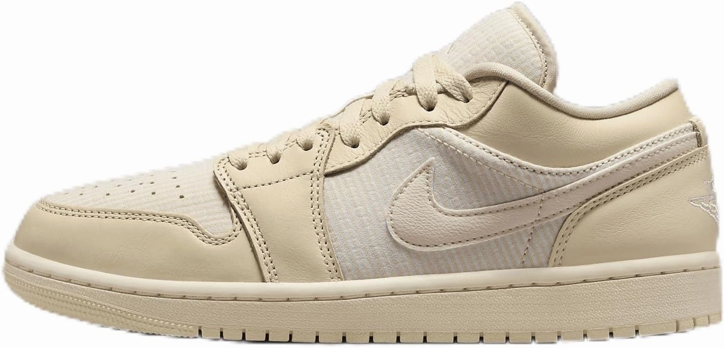 Air Jordan 1 Low SE Women's Shoes (FQ1925-100, Muslin/Sail/Coconut Milk/Legend Pink) Size 7