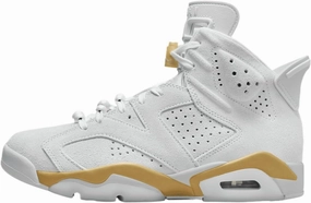 Air Jordan 6 Retro Pearl Women's Shoe (DQ4914-074, Pure Platinum/Metallic Gold/Coconut Milk) Size 9.5