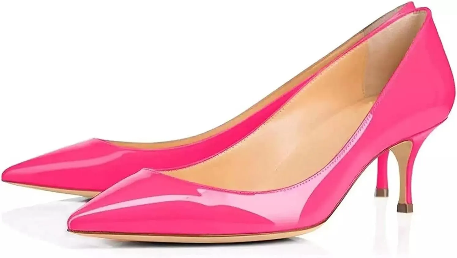 Axellion Women's 2.5IN High Heels Stiletto Pumps Pointed Toe Dress Wedding Shoes, Comfortable & Elegant for Work, Prom, and Evening Events