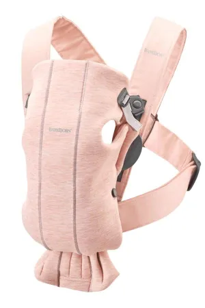 BabyBjörn Baby Carrier Mini, Light Pink, 3D Jersey | Infant Carrier (7-25 lbs), Ergonomic, Easy-to-Use