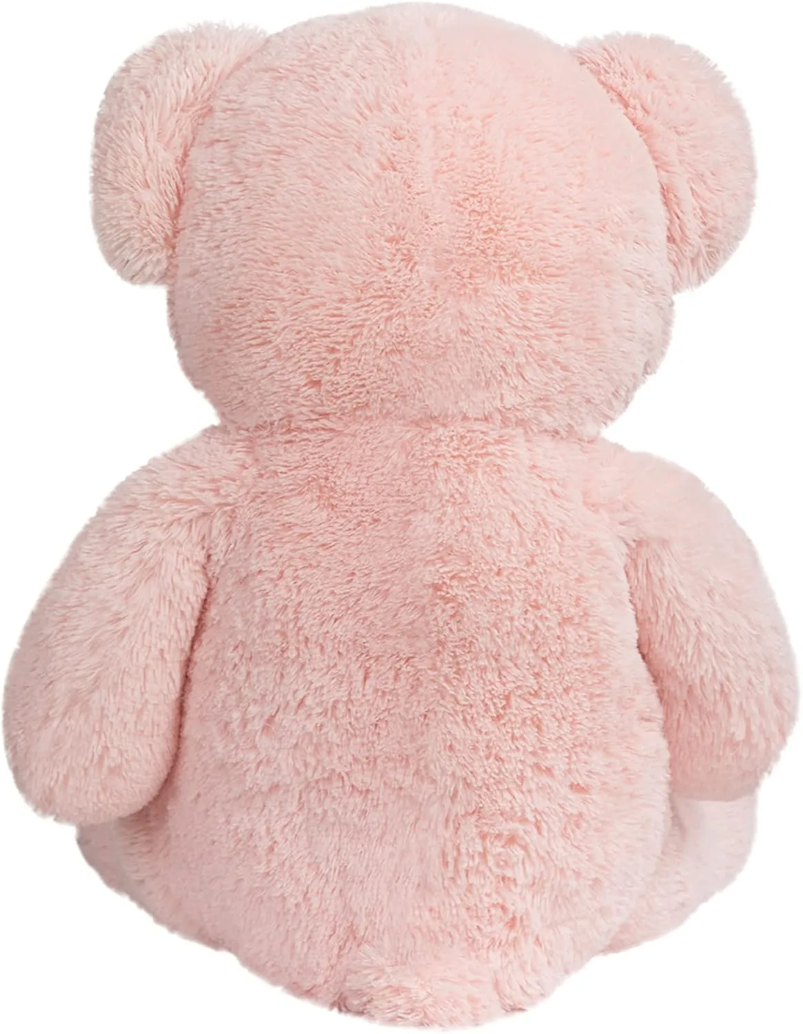 BigTeddy Bear Stuffed Animal Giant Teddy Bear Plush with Red Ribbon Bow Plush Toy Gift for Girlfriend Bride 36 inch Pink