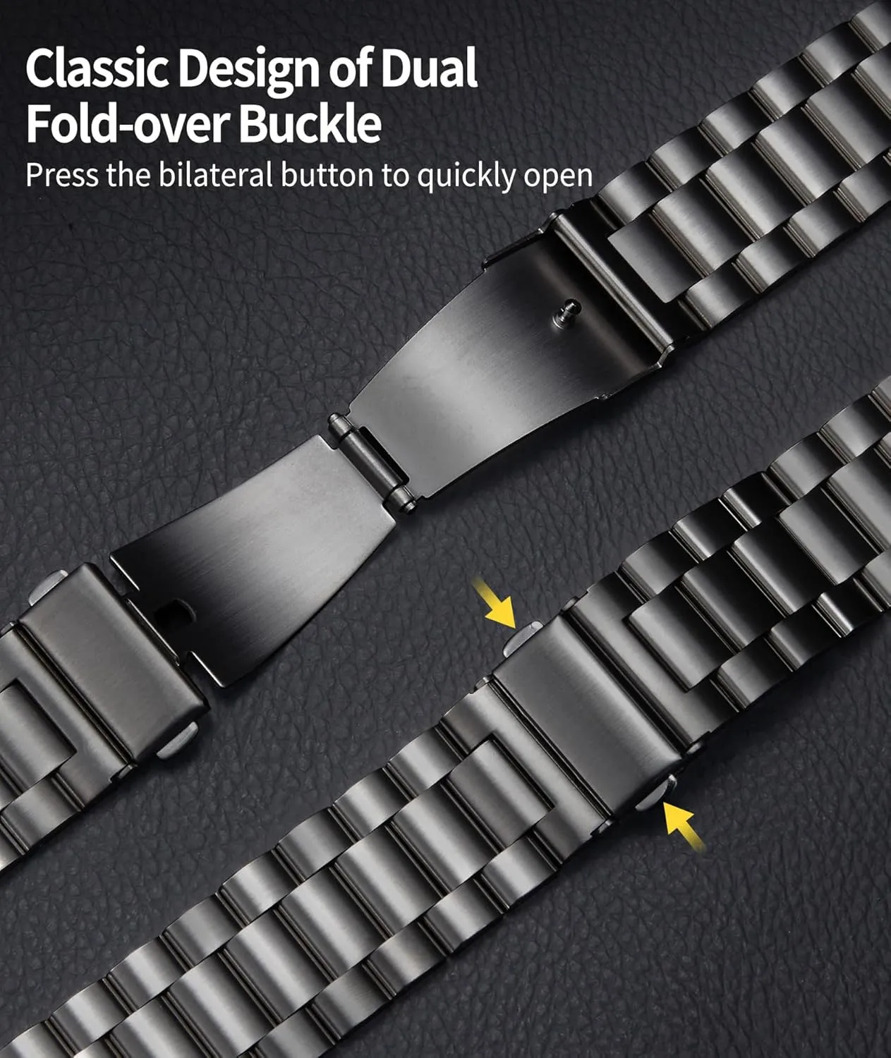 BINLUN Compatible with Apple Watch Band 49mm 46mm 45mm 44mm 42mm 41mm 40mm 38mm Stainless Steel Metal Watch Strap with TPU Watch Case Compatible with iWatch Series Ultra/10/9/8/7/SE2/SE/6/5/4/3/2/1