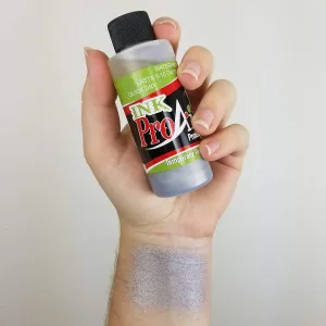 Body Paint - ProAiir Temporary Tattoo Ink - 2.1 oz (60ml) Metallic Silver