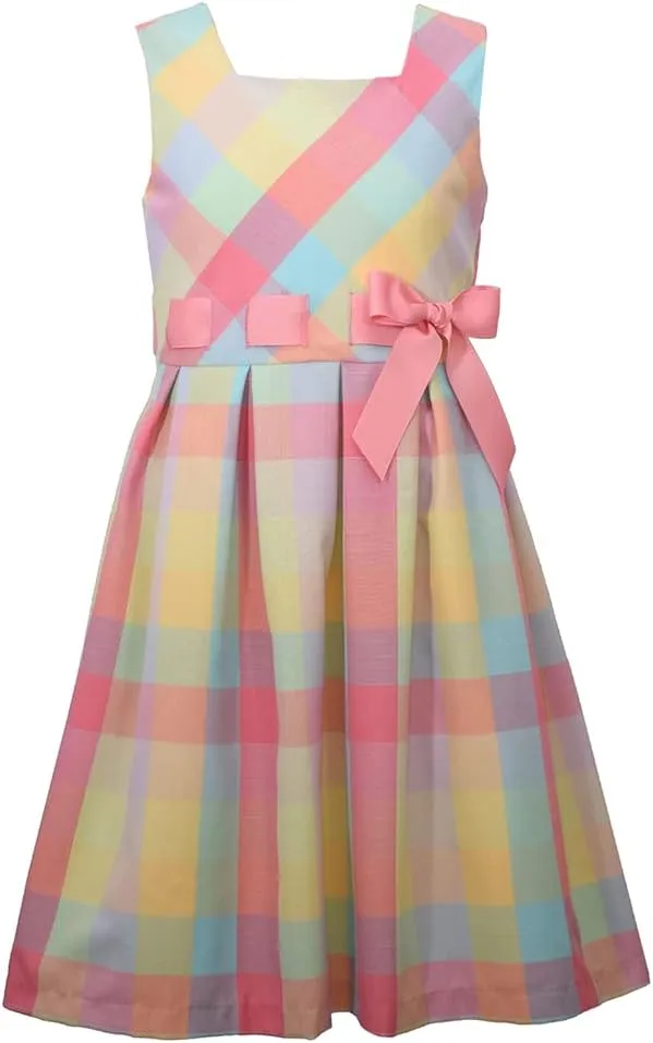 Bonnie Jean Easter Dress Spring Striped Dress for Baby Toddler and Little Girls
