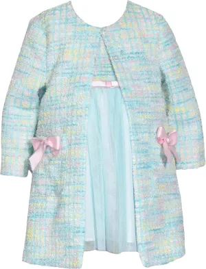 Bonnie Jean Girls 12M-6X Special Occasion Spring Easter Dress Coat Set