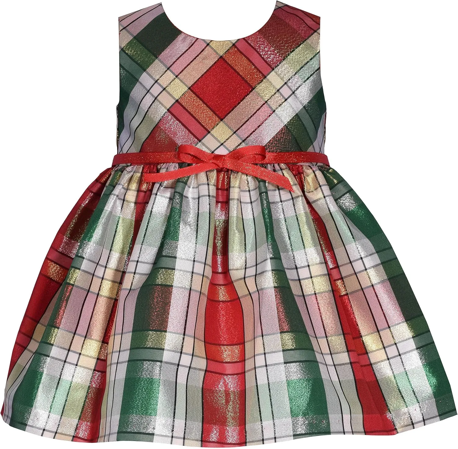Bonnie Jean Girl's Holiday Christmas Dress and Coat Set for Baby, Toddler and Little Girls