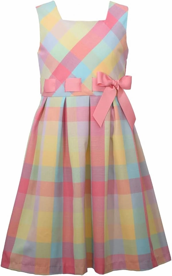Bonnie Jean Easter Dress Spring Striped Dress for Baby Toddler and Little Girls