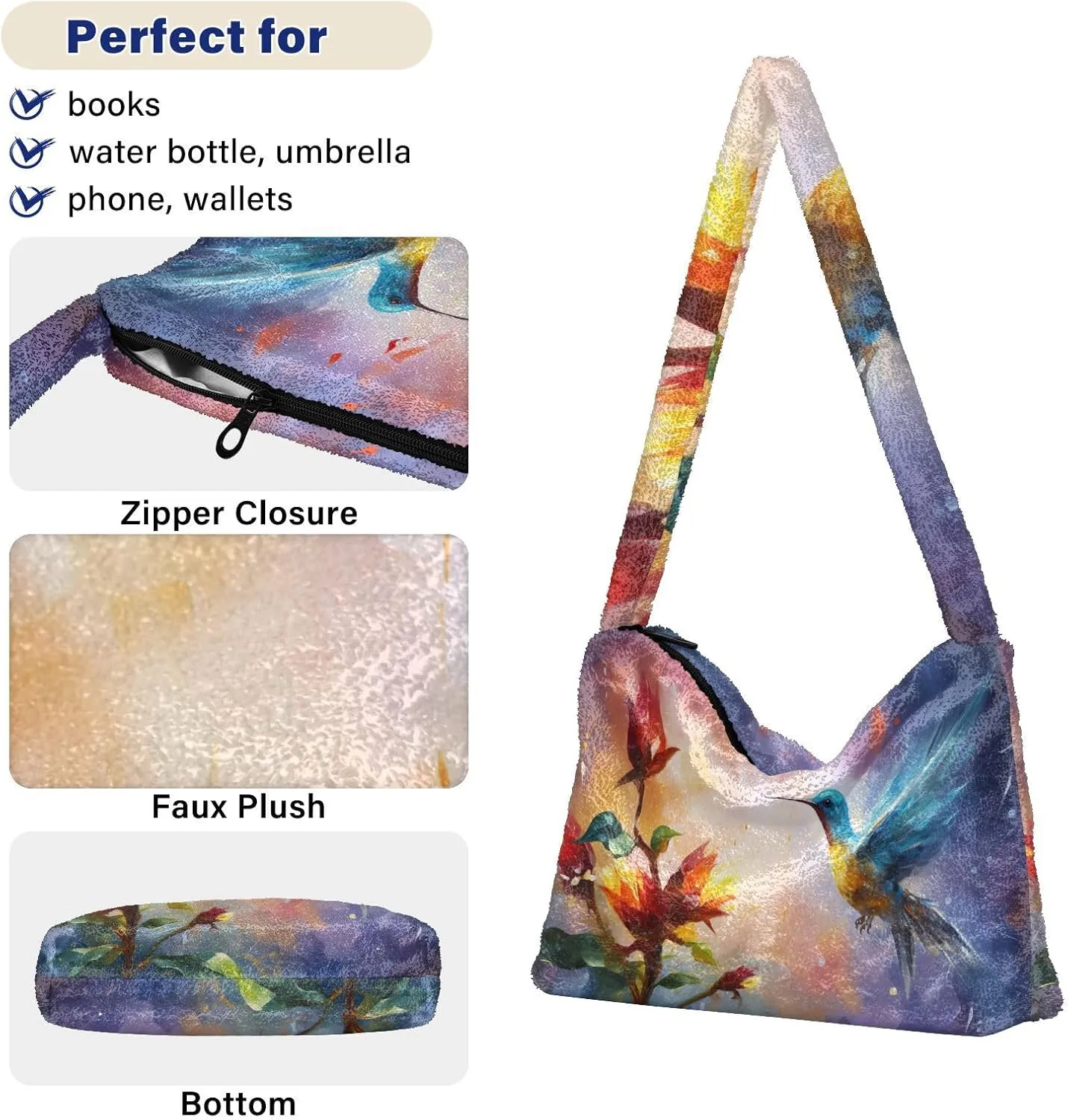 Botanical Pink Rose Magnolia Women Shoulder Bag Tote, Shoulder Handbag Women, Womens Outdoor Bag