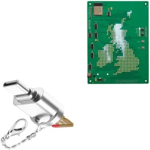 BoxWave Adapter Compatible with Traintrackr UK and Ireland Map Trackr - Micro SD Card miniReader, USB Type-C OTG Reader USB3.0 Adapter Keychain - Metallic Silver