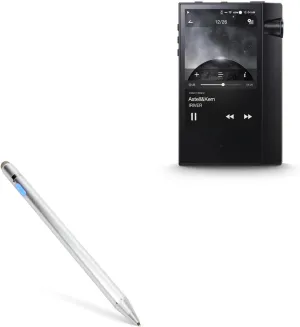 BoxWave Stylus Pen Compatible with Astell & Kern AK70 MK II - AccuPoint Active Stylus, Electronic Stylus with Ultra Fine Tip - Metallic Silver