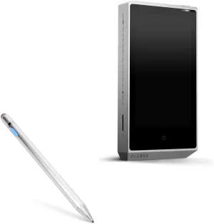BoxWave Stylus Pen Compatible with Cowon Plenue R - AccuPoint Active Stylus, Electronic Stylus with Ultra Fine Tip - Metallic Silver