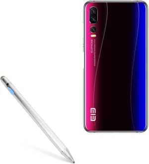 BoxWave Stylus Pen Compatible with Elephone A5 - AccuPoint Active Stylus, Electronic Stylus with Ultra Fine Tip - Metallic Silver