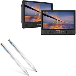 BoxWave Stylus Pen Compatible with Eonon L0326 - AccuPoint Active Stylus (2-Pack), Electronic Stylus with Ultra Fine Tip - Metallic Silver