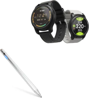 BoxWave Stylus Pen Compatible with GolfBuddy Aim W12 - AccuPoint Active Stylus, Electronic Stylus with Ultra Fine Tip - Metallic Silver