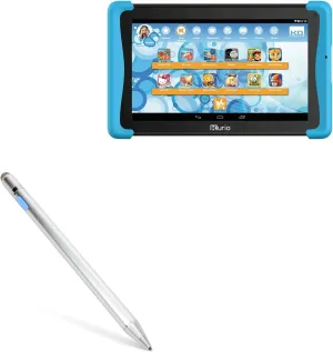 BoxWave Stylus Pen Compatible with Kurio Xtreme 2 - AccuPoint Active Stylus, Electronic Stylus with Ultra Fine Tip - Metallic Silver