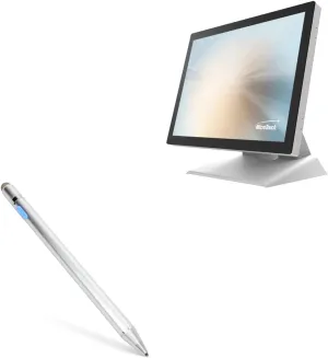 BoxWave Stylus Pen Compatible with Microtouch DT-150P-M1 (15 in) - AccuPoint Active Stylus, Electronic Stylus with Ultra Fine Tip - Metallic Silver